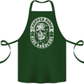 Biker Chopper Rider Motorbike Motorcycle Cotton Apron 100% Organic Forest Green