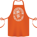 Biker Chopper Rider Motorbike Motorcycle Cotton Apron 100% Organic Orange