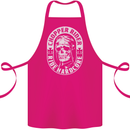 Biker Chopper Rider Motorbike Motorcycle Cotton Apron 100% Organic Pink