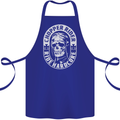 Biker Chopper Rider Motorbike Motorcycle Cotton Apron 100% Organic Royal Blue