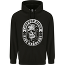 Biker Chopper Rider Motorbike Motorcycle Mens 80% Cotton Hoodie Black