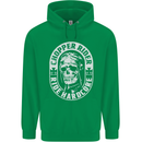 Biker Chopper Rider Motorbike Motorcycle Mens 80% Cotton Hoodie Irish Green