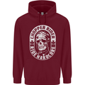 Biker Chopper Rider Motorbike Motorcycle Mens 80% Cotton Hoodie Maroon