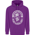 Biker Chopper Rider Motorbike Motorcycle Mens 80% Cotton Hoodie Purple