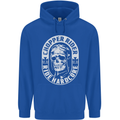 Biker Chopper Rider Motorbike Motorcycle Mens 80% Cotton Hoodie Royal Blue
