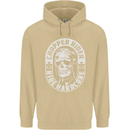 Biker Chopper Rider Motorbike Motorcycle Mens 80% Cotton Hoodie Sand