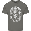 Biker Chopper Rider Motorbike Motorcycle Mens Cotton T-Shirt Tee Top Charcoal