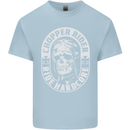 Biker Chopper Rider Motorbike Motorcycle Mens Cotton T-Shirt Tee Top Light Blue