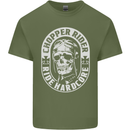 Biker Chopper Rider Motorbike Motorcycle Mens Cotton T-Shirt Tee Top Military Green