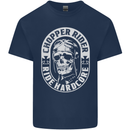 Biker Chopper Rider Motorbike Motorcycle Mens Cotton T-Shirt Tee Top Navy Blue