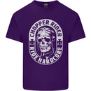 Biker Chopper Rider Motorbike Motorcycle Mens Cotton T-Shirt Tee Top Purple