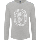 Biker Chopper Rider Motorbike Motorcycle Mens Long Sleeve T-Shirt Sports Grey