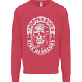Biker Chopper Rider Motorbike Motorcycle Mens Sweatshirt Jumper Heliconia