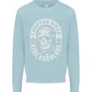 Biker Chopper Rider Motorbike Motorcycle Mens Sweatshirt Jumper Light Blue