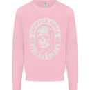 Biker Chopper Rider Motorbike Motorcycle Mens Sweatshirt Jumper Light Pink