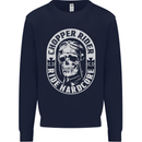 Biker Chopper Rider Motorbike Motorcycle Mens Sweatshirt Jumper Navy Blue