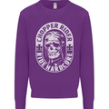 Biker Chopper Rider Motorbike Motorcycle Mens Sweatshirt Jumper Purple