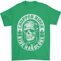 Biker Chopper Rider Motorbike Motorcycle Mens T-Shirt Cotton Gildan Irish Green