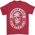 Biker Chopper Rider Motorbike Motorcycle Mens T-Shirt Cotton Gildan Red