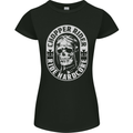 Biker Chopper Rider Motorbike Motorcycle Womens Petite Cut T-Shirt Black