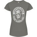 Biker Chopper Rider Motorbike Motorcycle Womens Petite Cut T-Shirt Charcoal