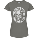 Biker Chopper Rider Motorbike Motorcycle Womens Petite Cut T-Shirt Charcoal