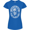 Biker Chopper Rider Motorbike Motorcycle Womens Petite Cut T-Shirt Royal Blue