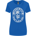 Biker Chopper Rider Motorbike Motorcycle Womens Wider Cut T-Shirt Royal Blue