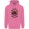 Biker Custom Cafe Racer Motorbike Childrens Kids Hoodie Azalea