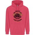 Biker Custom Cafe Racer Motorbike Childrens Kids Hoodie Heliconia