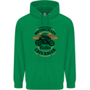Biker Custom Cafe Racer Motorbike Childrens Kids Hoodie Irish Green