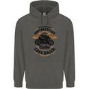 Biker Custom Cafe Racer Motorbike Childrens Kids Hoodie Storm Grey