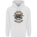 Biker Custom Cafe Racer Motorbike Childrens Kids Hoodie White