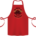 Biker Custom Cafe Racer Motorbike Cotton Apron 100% Organic Red