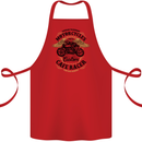 Biker Custom Cafe Racer Motorbike Cotton Apron 100% Organic Red