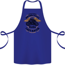 Biker Custom Cafe Racer Motorbike Cotton Apron 100% Organic Royal Blue
