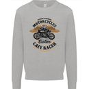 Biker Custom Cafe Racer Motorbike Kids Sweatshirt Jumper Sports Grey