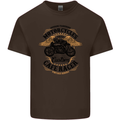 Biker Custom Cafe Racer Motorbike Kids T-Shirt Childrens Chocolate