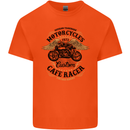 Biker Custom Cafe Racer Motorbike Kids T-Shirt Childrens Orange