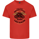 Biker Custom Cafe Racer Motorbike Kids T-Shirt Childrens Red
