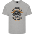 Biker Custom Cafe Racer Motorbike Kids T-Shirt Childrens Sports Grey