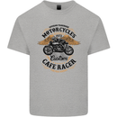 Biker Custom Cafe Racer Motorbike Kids T-Shirt Childrens Sports Grey