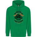 Biker Custom Cafe Racer Motorbike Mens 80% Cotton Hoodie Irish Green