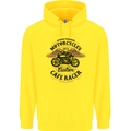 Biker Custom Cafe Racer Motorbike Mens 80% Cotton Hoodie Yellow