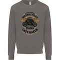 Biker Custom Cafe Racer Motorbike Mens Sweatshirt Jumper Charcoal