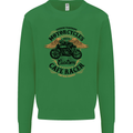 Biker Custom Cafe Racer Motorbike Mens Sweatshirt Jumper Irish Green