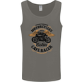 Biker Custom Cafe Racer Motorbike Mens Vest Tank Top Charcoal