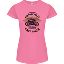 Biker Custom Cafe Racer Motorbike Womens Petite Cut T-Shirt Azalea