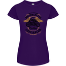 Biker Custom Cafe Racer Motorbike Womens Petite Cut T-Shirt Purple