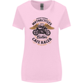 Biker Custom Cafe Racer Motorbike Womens Wider Cut T-Shirt Light Pink